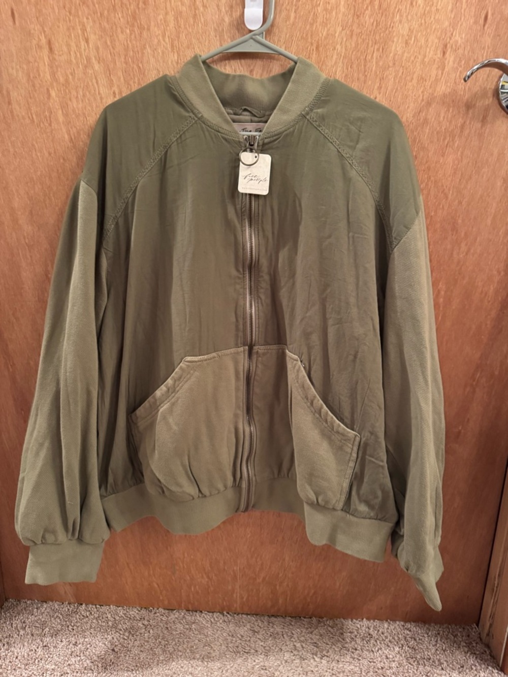 Free People We The Free Karma Bomber Jacket - Willow Green